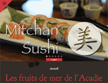 Tablet Screenshot of mitchansushi.com
